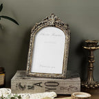 Cuspin 5x7 Picture Frame Arched Gold Frames, Vintage Bronze 5 by 7 Photo Frame - Image 8