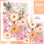 AHTONG 14 Types Pink Dried Pressed Flowers - Image 3