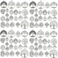 WOCRAFT 120pcs Antique Silver Tree Of Life Charma by WOCRAFT