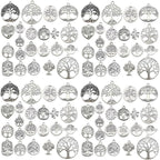 WOCRAFT 120pcs Antique Silver Tree Of Life Charma by WOCRAFT
