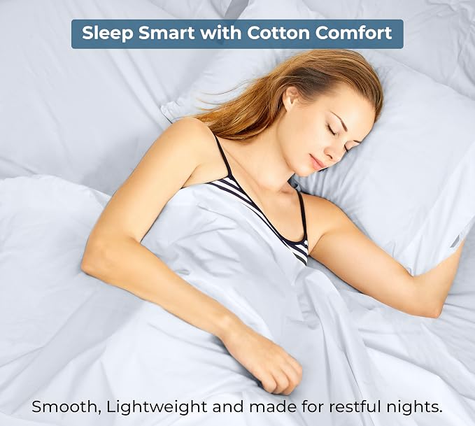 Royale Linen 100% Organic Cotton California King Flat Sheet Only - Image 9