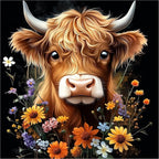 Lxmsja Highland Cow Diamond Art Kits by Lxmsja