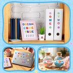 640 PCS Foam Letter Stickers for Kids Crafts, 3D Puffy Colorful Alphabet ABC - Image 8