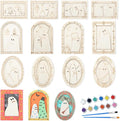 Simgoing 12 Set Wood Ghost DIY Frames Decorating Craft by Simgoing