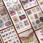 Butterfly Washi Sticker Book for Journaling, 30 Sheets 500+ Vintage Scrapbook - Image 3