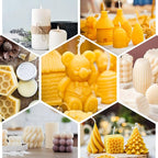 FROKO White Natural Beeswax Pellets 20LB, Organic Beeswax, Beeswax - Image 4