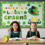 69 Feet St Patricks Day Bulletin Board Borders Lucky Shamrock Clover Rainbow - Image 6