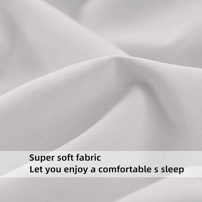 HBHLFZ Queen Fitted Sheet Only, Soft Breathable Bottom Sheet - Image 4