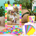810Pcs Foam Stickers Foam Shape Stickers Colorful Self Adhesive, 8 Colors Heart - Image 5
