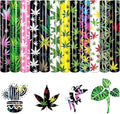 Tintnut Rasta Cannabis Leaf HTV Vinyl, easy cut & weed, stretch washable by Tintnut