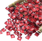 Mosaic Tiles Squares Deep Red Crystal Mosaic Glass Tile by Ricytnig