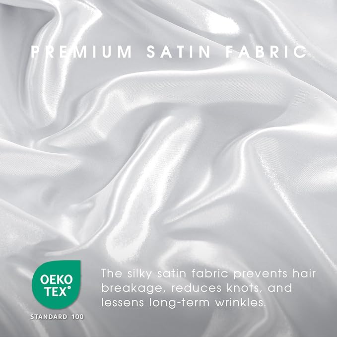 FreshCulture Satin Sheets Twin Size Bed Set - Image 5