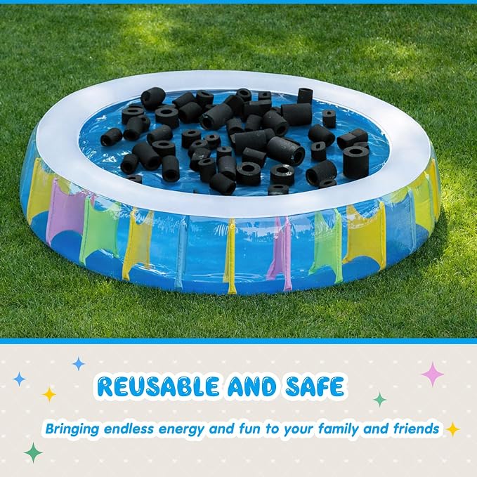 Frienda 50 Pcs Pool Noodles Bits Multicolor Craft Small Size Versatile Mixed - Image 6