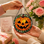 Jack-o'-Lantern Pumpkin Acrylic Suncatcher - Image 3
