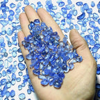 WAYBER Glass Stones, 1Lb/460g Irregular Sea Glass Pebbles Non-Toxic Artificial - Image 2