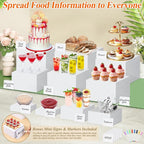 10 Pcs White Acrylic Buffet Risers - Image 7