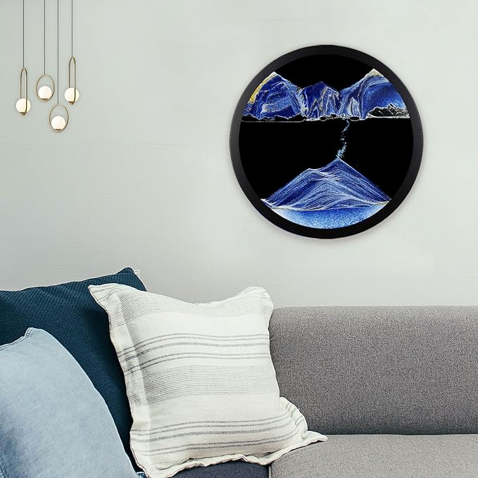 17.3" Moving Sand Art, 3D Sand Art Pictures Deep Sea Sandscape Living Room - Image 5