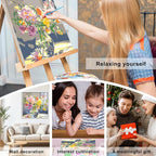 PHANTASYART Flowers Paint by Numbers Kit - Image 8
