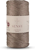 Sensy Premium 2mm 251 Yards Sparkle Polyester Rope 90% Polypropylene 10% by SSENSY