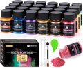 CHANGTIKEJI Mica Powder，24 Colors - 10g/Bottle of Natural Pigment Powder by CHANGTIKEJIWelcomeYouOrder