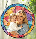 Personalized Stained Glass Suncatcher, Custom Photo Stained Glass Window by UNIGIFTIME