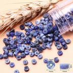 Natural Stone Heishi Beads for Necklace Making, 4mm x 2mm Small Flat Round - Image 7