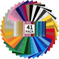 guangyintong HTV Heat Transfer Vinyl Bundle, 41 Pack 12" x 10" Iron on Vinyl by guangyintong