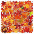 Fall Maple Leaf Stickers, Waterproof PET Vinyl Decals by Unknown