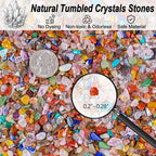 3 Lb Crystal Chips Bulk Tumbled Crushed Quartz Stones, 7 Chakra Crystal Quartz - Image 2