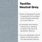 Textile Color Paint NEUT Grey - Image 2