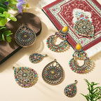 8Pcs Alloy Western Bohemian Teardrop Charms Antique Bronze Tibetan Style - Image 6