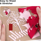 Dysania Red Heat Transfer Vinyl, 10 Pack 12 x 12in Red HTV Vinyl | Iron on Vinyl - Image 3