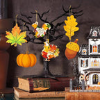 36PCS Wooden Fall Ornaments to Paint Thanksgiving Decorations, 6 Styles DIY - Image 7