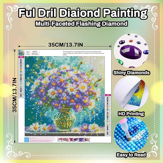 HITO Flower Diamond Painting Kits - Image 2