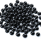 CYS EXCEL Black Glass Gemstone Beads Vase Fillers Flat Marble Beads Multiple - Image 3