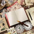 emmoolife Vintage Aesthetic Scrapbooking Supplies Kit, Flowers Botanical Bullet - Image 7