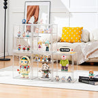 Amllas Acrylic Display Case for Collectibles, Stackable Clear Storage Box/Bins - Image 2