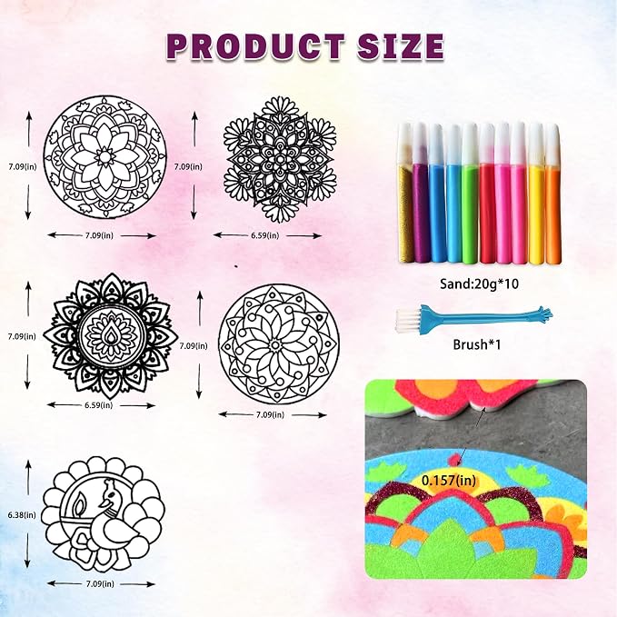 Rangoli Mandala Sand Art Kit - Image 2