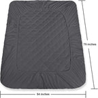 Utopia Bedding Quilted Fitted Mattress Pad, Full Size, Elastic Fitted Mattress - Image 4