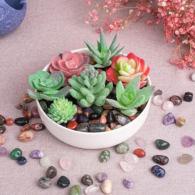 Polished Mixed Crystal Chips Set, 0.4 inches, Meditation, Witchcraft and Home - Image 7