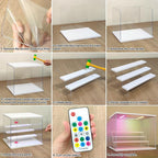 NONEMEY LED Acrylic Display Case, 4 Tier Display Case - Image 3
