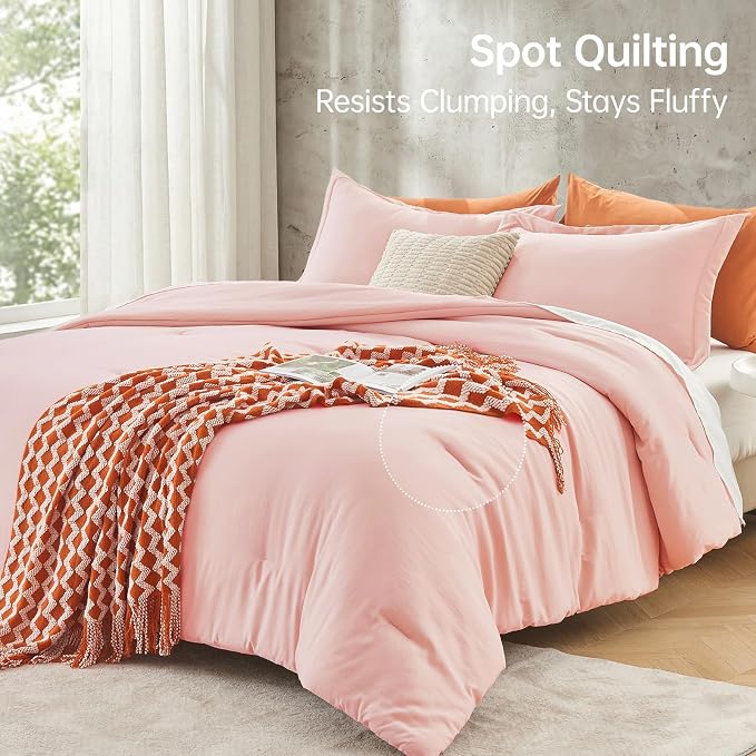 MUXHOMO King Size Comforter Set, All Season Ultra Soft Down Alternative Bedding - Image 5