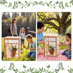 Bucherry Wooden Butterfly Habitat Cage Kit Monarch Caterpillar Enclosure - Image 6