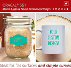 ORACAL 651 Matte Turquoise Vinyl Durable Roll Easy to Weed Permanent Adhesive - Image 2