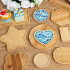 10 Pcs Wooden Mosaic Bases Kits - Image 4