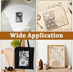 12 Pcs Abstract Geometric Texture Stencils - Image 7