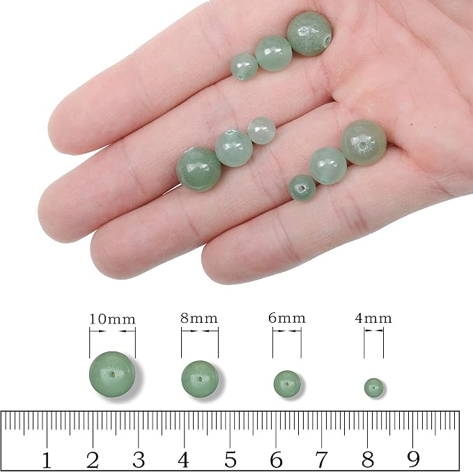 AD Beads Natural Gemstone Round Loose Beads 15" - Image 5