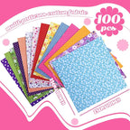 Tudomro 100 Pcs 10'' x 10'' Cotton Fabric Squares - Image 2