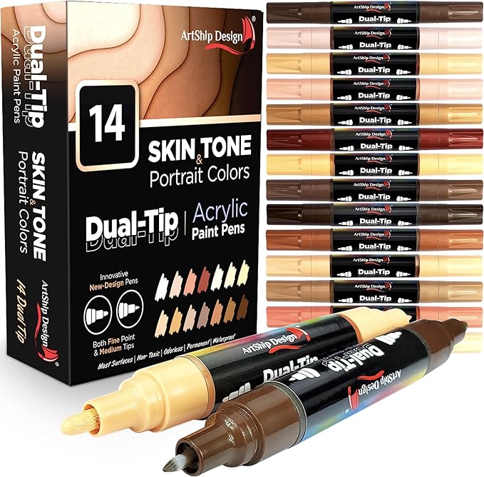 ArtShip Design Acrylic Paint Pens Double Pack by ArtShipDesign