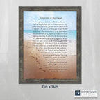 Footprints in the Sand Inspirational Wall Art, Beach Decor, Christian Gifts - Image 3